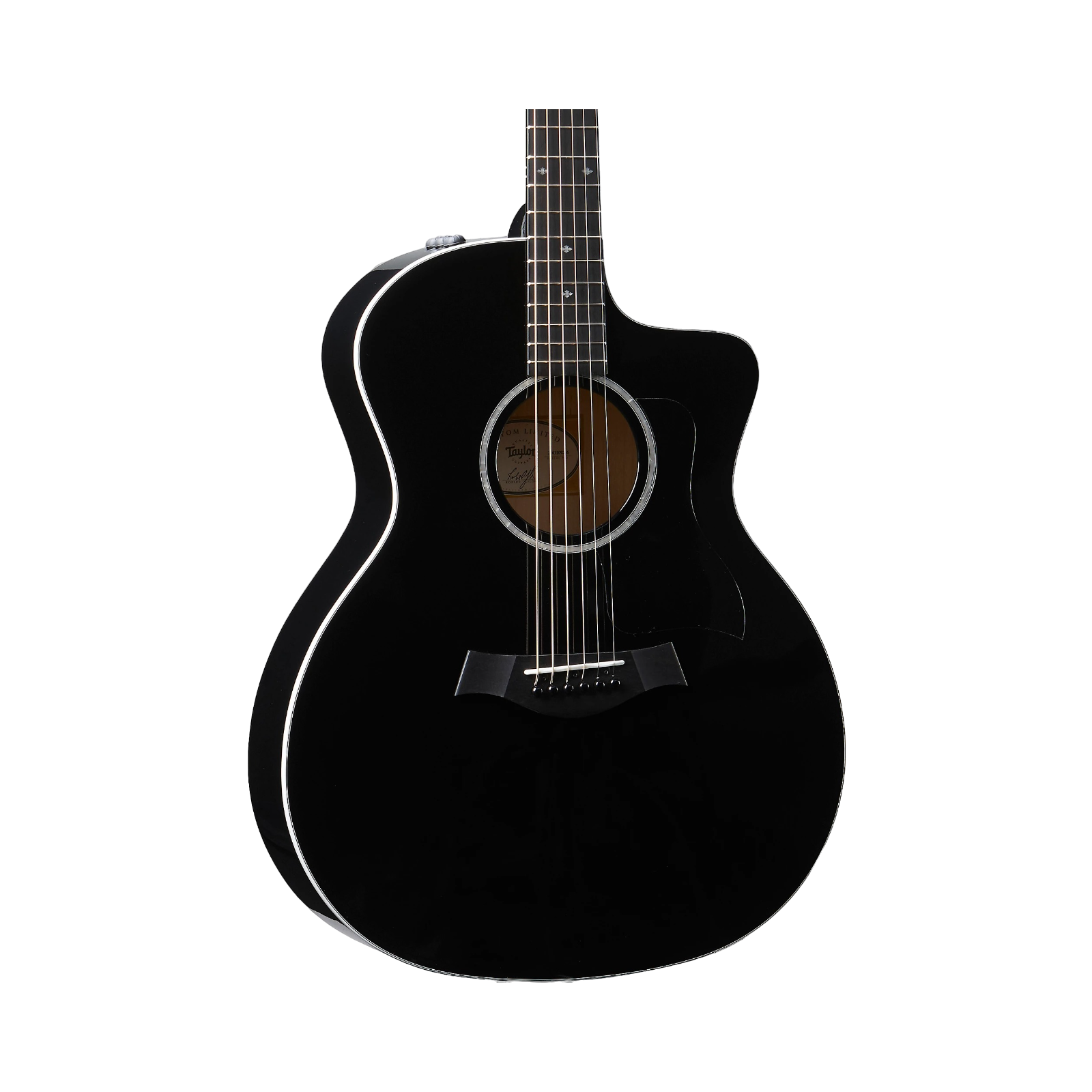 Taylor 214ce Deluxe Grand Auditorium Acoustic-Electric Guitar - Black